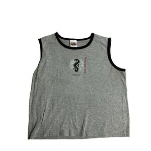 HARD ROCK CAFE Sleeveless Tank Top Shirt DALLAS TX Dragon M 90s Y2K Vintage KC